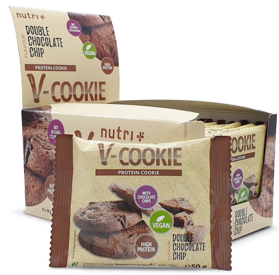 nutri+ V-Cookie - Vegan Protein-Cookie