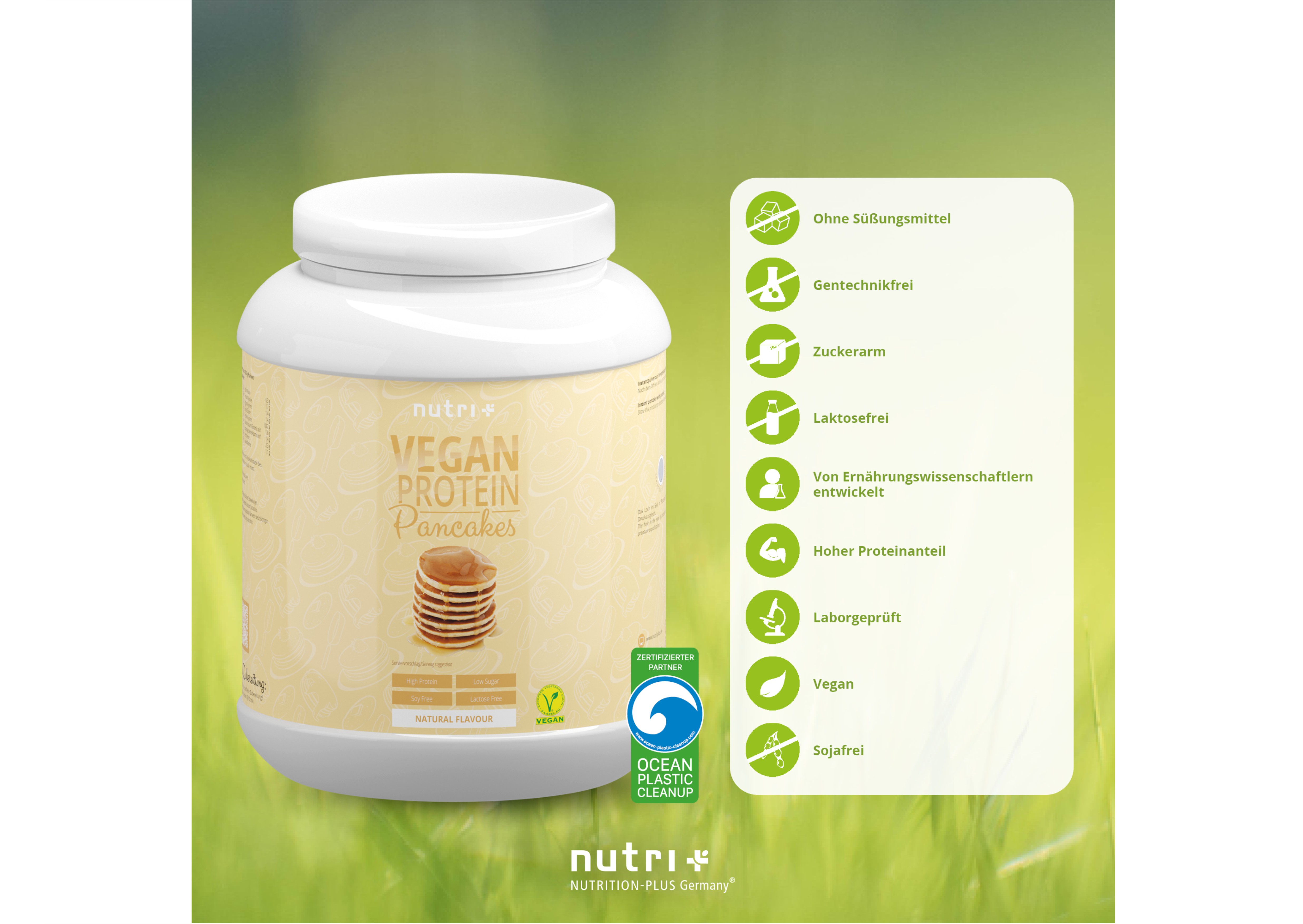 nutri+ Protein-Pancakes Vegan - ohne Laktose