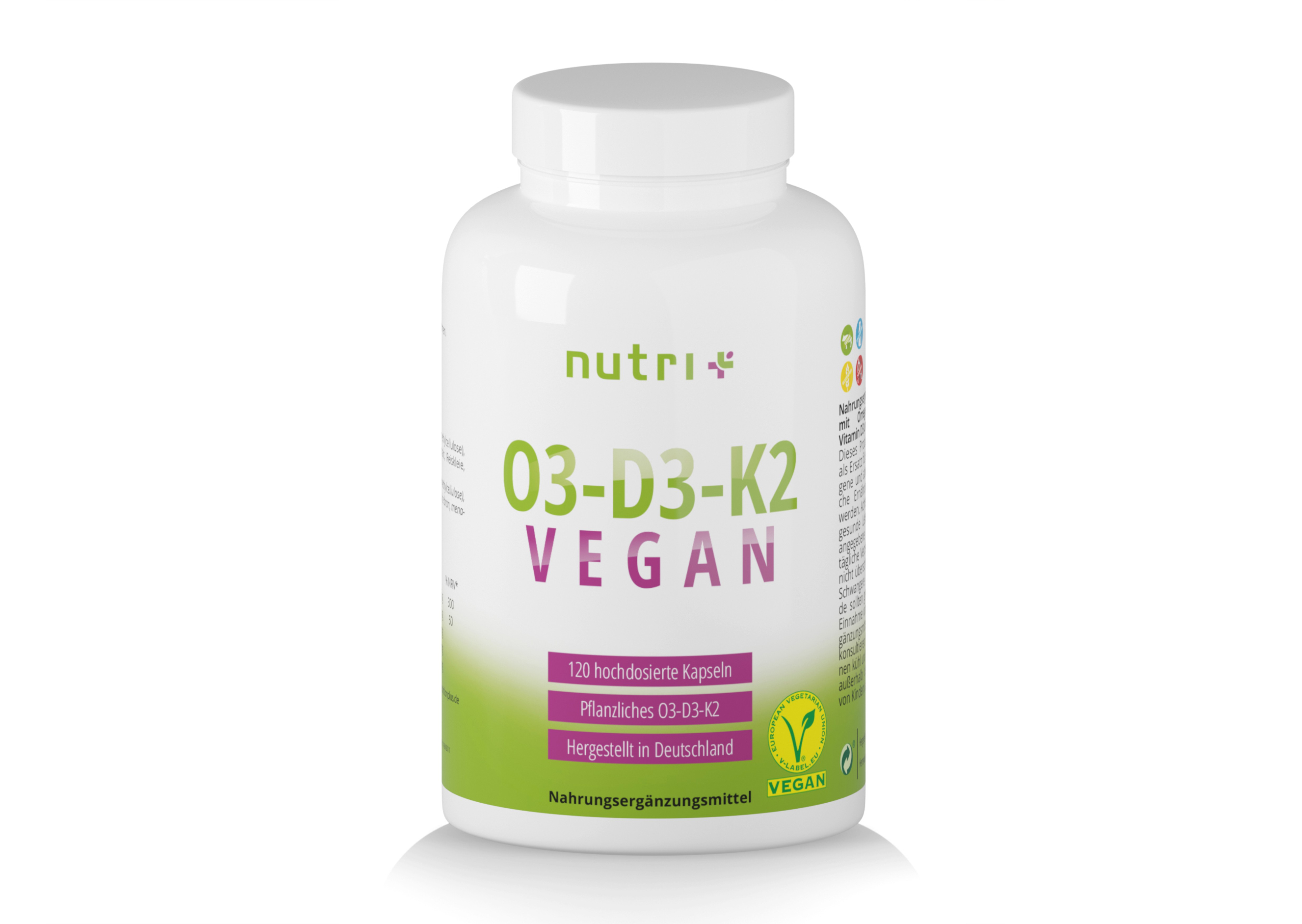 nutri+ O3-D3-K2 Vegan Kapseln