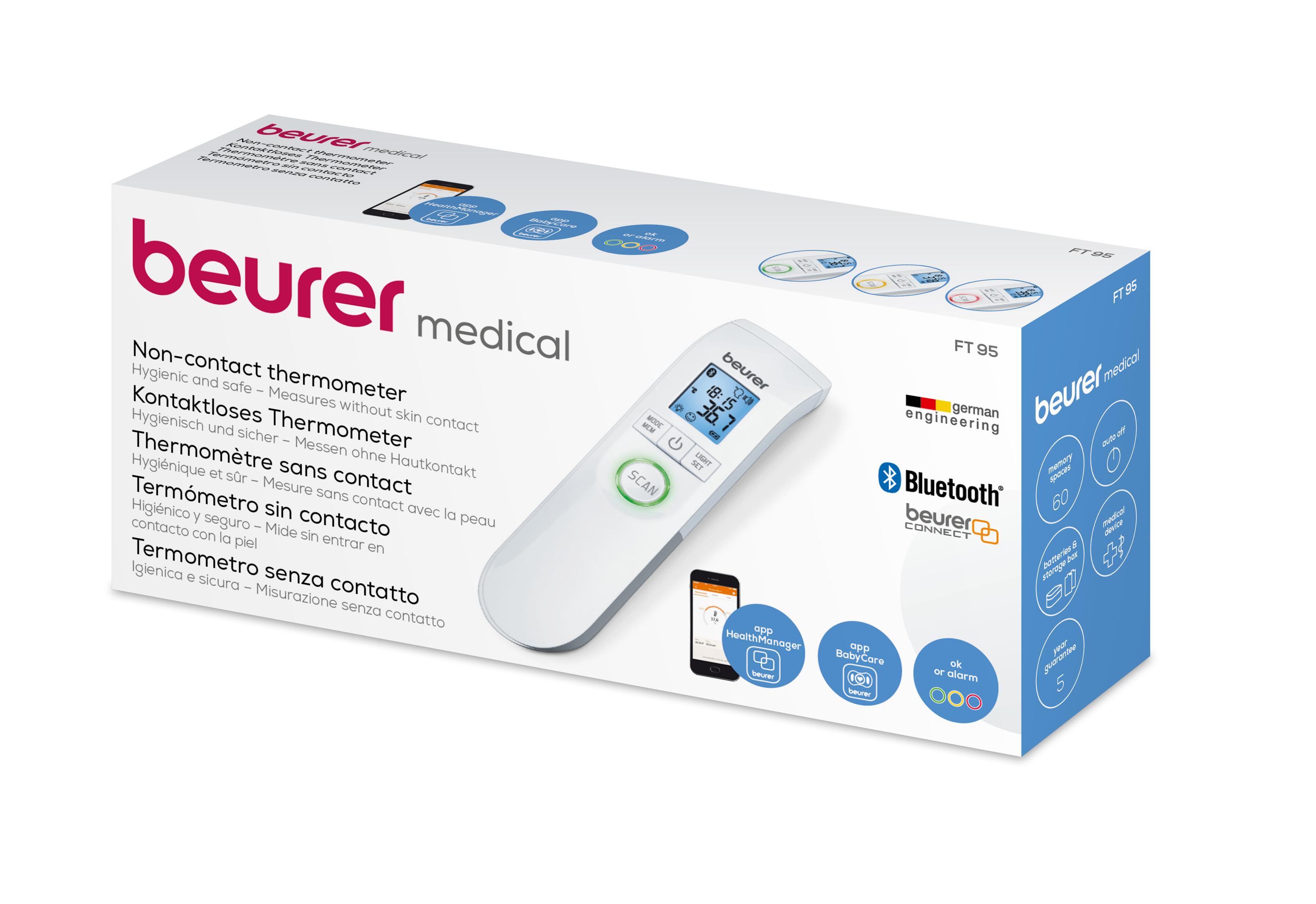 Beurer kontaktloses Thermometer FT 95 Bluetooth®